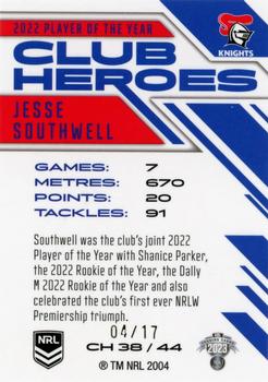 2023 NRL Traders Titanium - Club Heroes Priority #CH38 Jesse Southwell Back